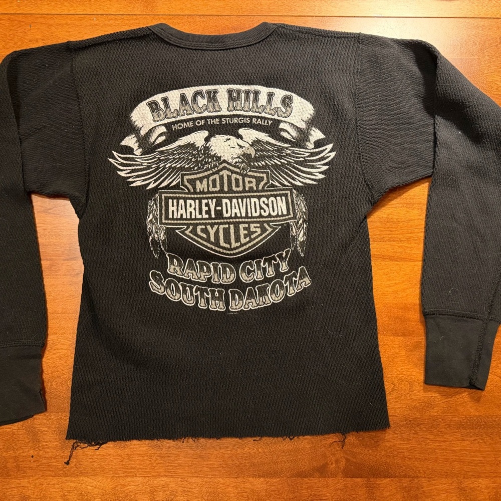 Vintage Harley-Davidson Black Hills Thermal long sleeve black